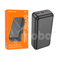 Внешний Аккумулятор (Power Bank) Borofone BJ38B 30000 mAh (22.5W, QC3.0, PD, 2USB, MicroUSB, Type-C, LED индикатор) Черный