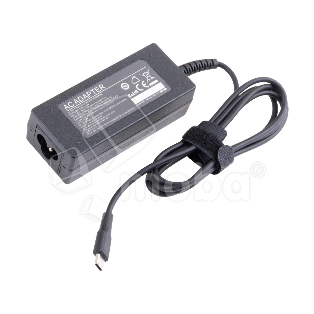 Блок питания (сетевой адаптер) для ноутбука HP/Dell 20V, 2,25A, 45W (Type-C) - Стандарт (без сетевого кабеля)