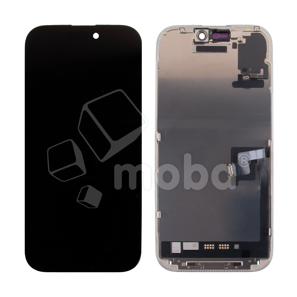 Дисплей для iPhone 16 Pro (A3293) в сборе с тачскрином Черный - OR (SP) (с верификацией “Новая запчасть”)