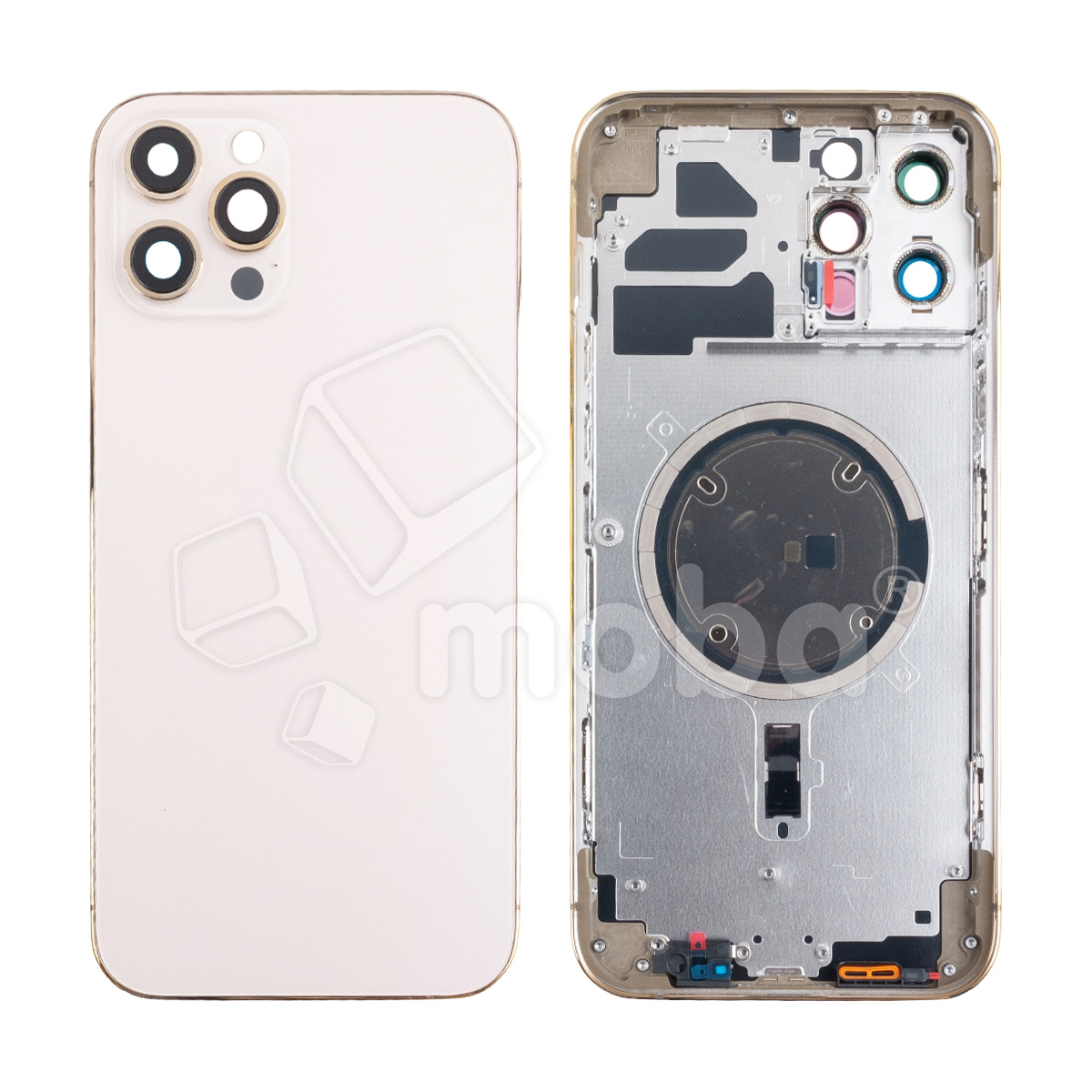 Корпус для iPhone 12 Pro Max (A2411) (1 Sim) Золото - Премиум