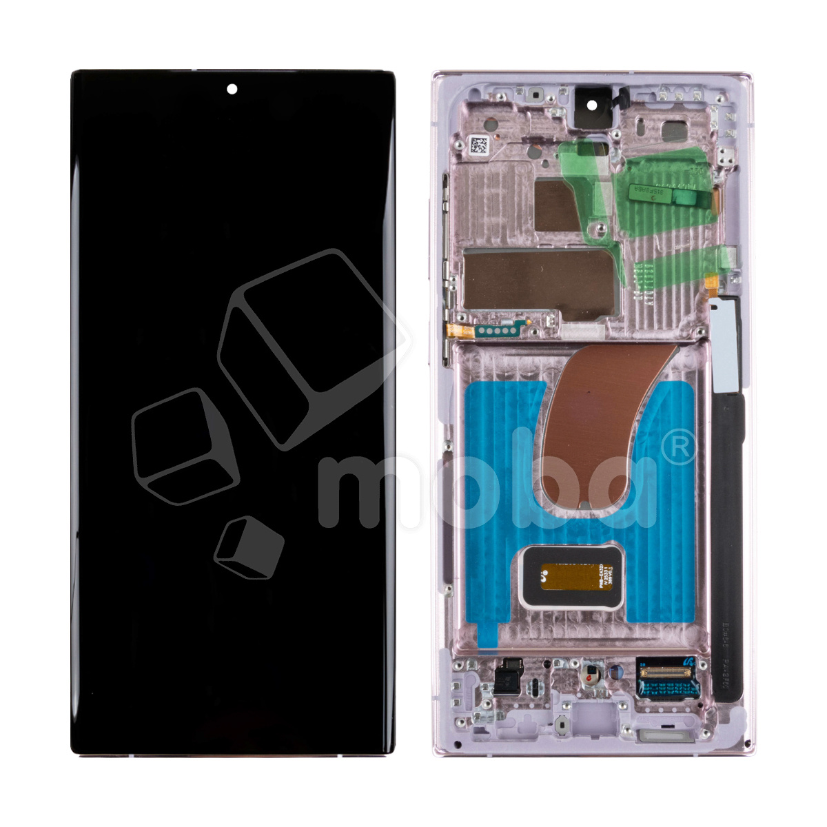 Дисплей для Samsung Galaxy S23 Ultra (S918B) модуль с рамкой Лавандовый - Сервисный Оригинал
