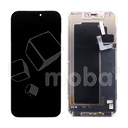 Дисплей для iPhone 17 Pro Max (A3526) в сборе с тачскрином Черный - (Soft OLED, Full HD, 120 Гц) (площадка под IC)