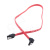 Кабель SATA - SATA Atcom (угловой, силикон, 0,5 м) Красный