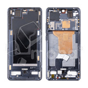 Рамка дисплея для Xiaomi 12/12X (2201123G/2112123AG) Черный (возможен дефект ЛКП)