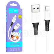 Кабель USB - Lightning Hoco X82 (2.4А, оплетка силикон, термостойкий) Белый