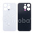 Задняя крышка для iPhone 14 Pro (A2891) Белый (стекло, узкий вырез под камеру, логотип) - Премиум